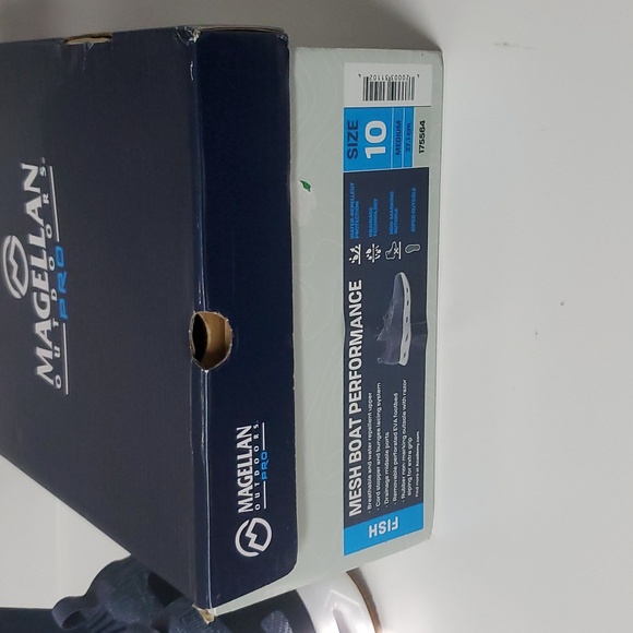 Magellan Pro Fish Mens Shoes Size 10 Blue Mesh Boat Performance NWOT - Picture 2 of 11